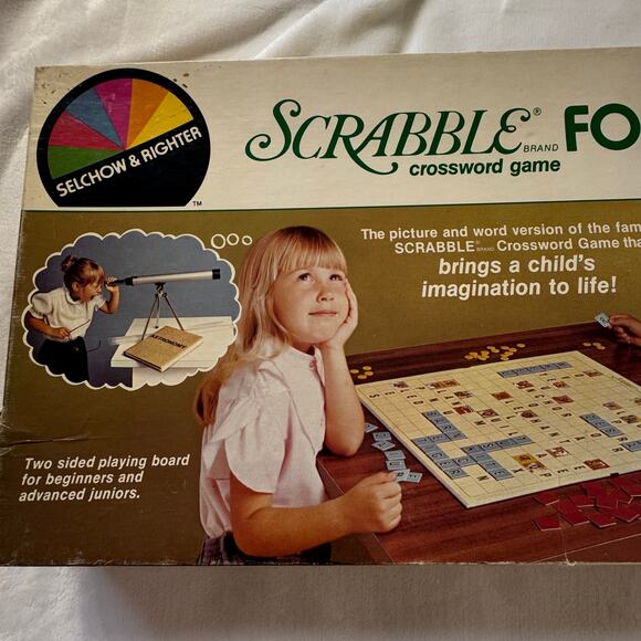 Scrabble for Juniors Selcher and Righter Vintage 1982 Board Game - Picture 13 of 16